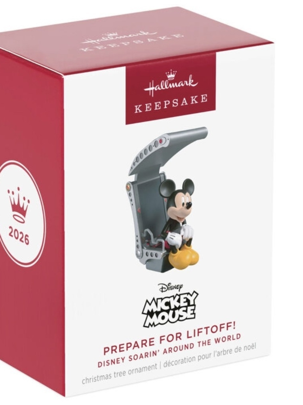 2026 Hallmark Disney Soarin' Mickey Mouse Prepare for Liftoff Ornament
